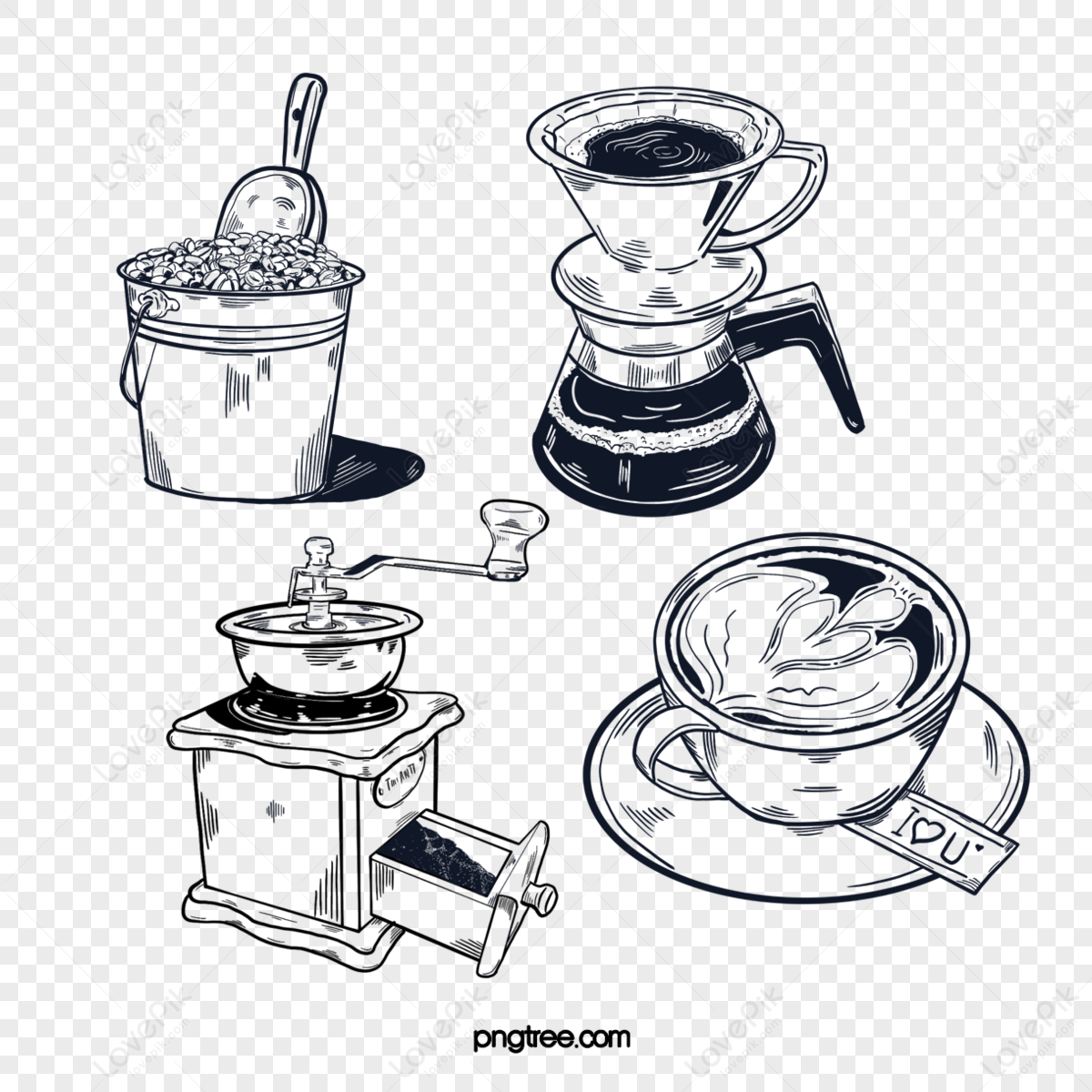 Coffee Maker Hd Transparent, Coffee Maker Purple Coffee Maker, Hand Drawn  Style, Clipart, Color PNG Image For Free Download