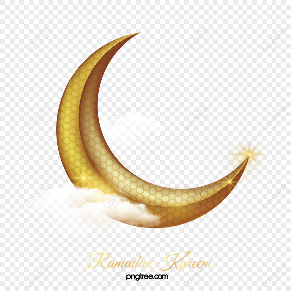 Ramadan Mubarak written in Arabic Calligraphy on transparent background PNG  - Similar PNG