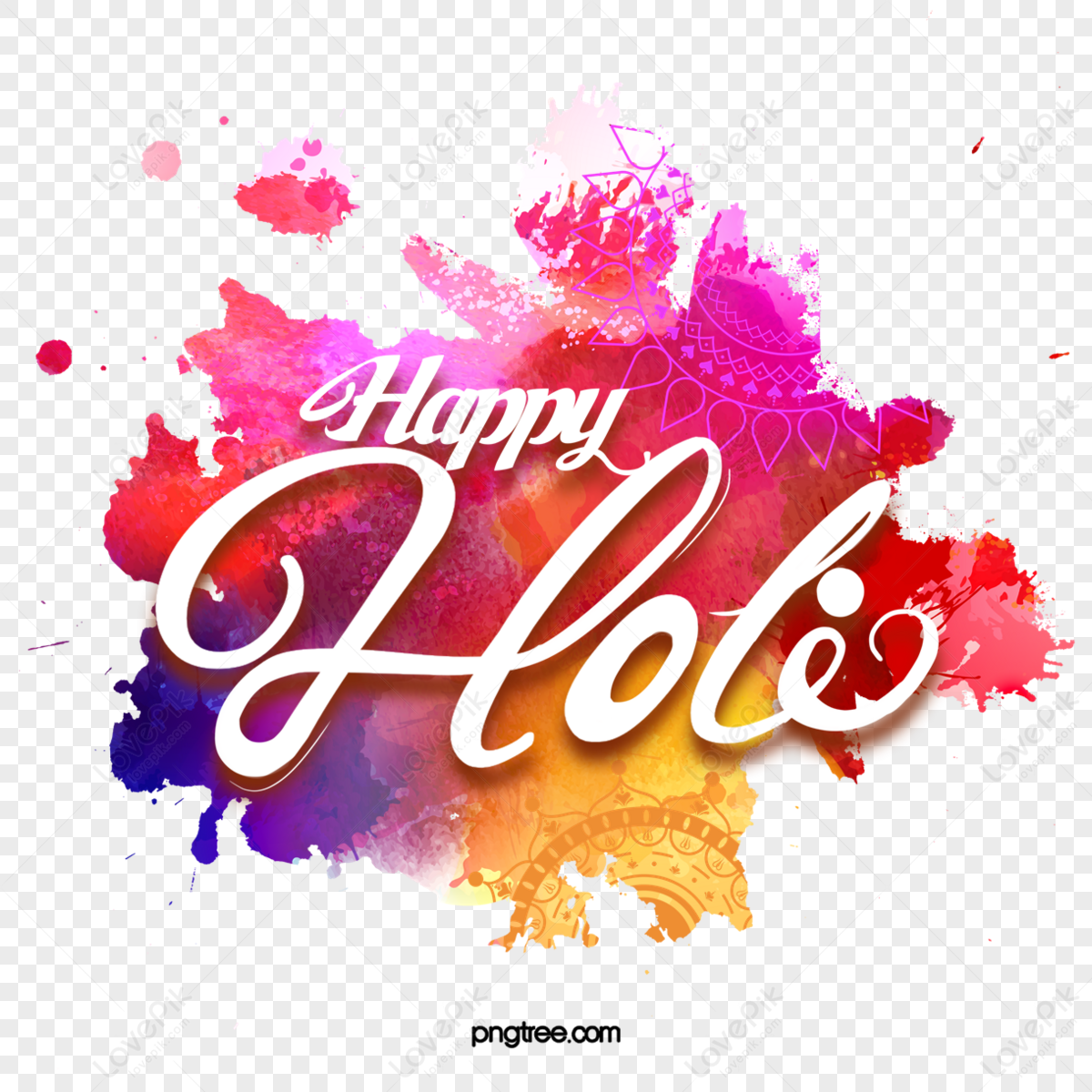 Image of Indian Festival of Colours, Happy Holi celebration  design.-DQ506297-Picxy