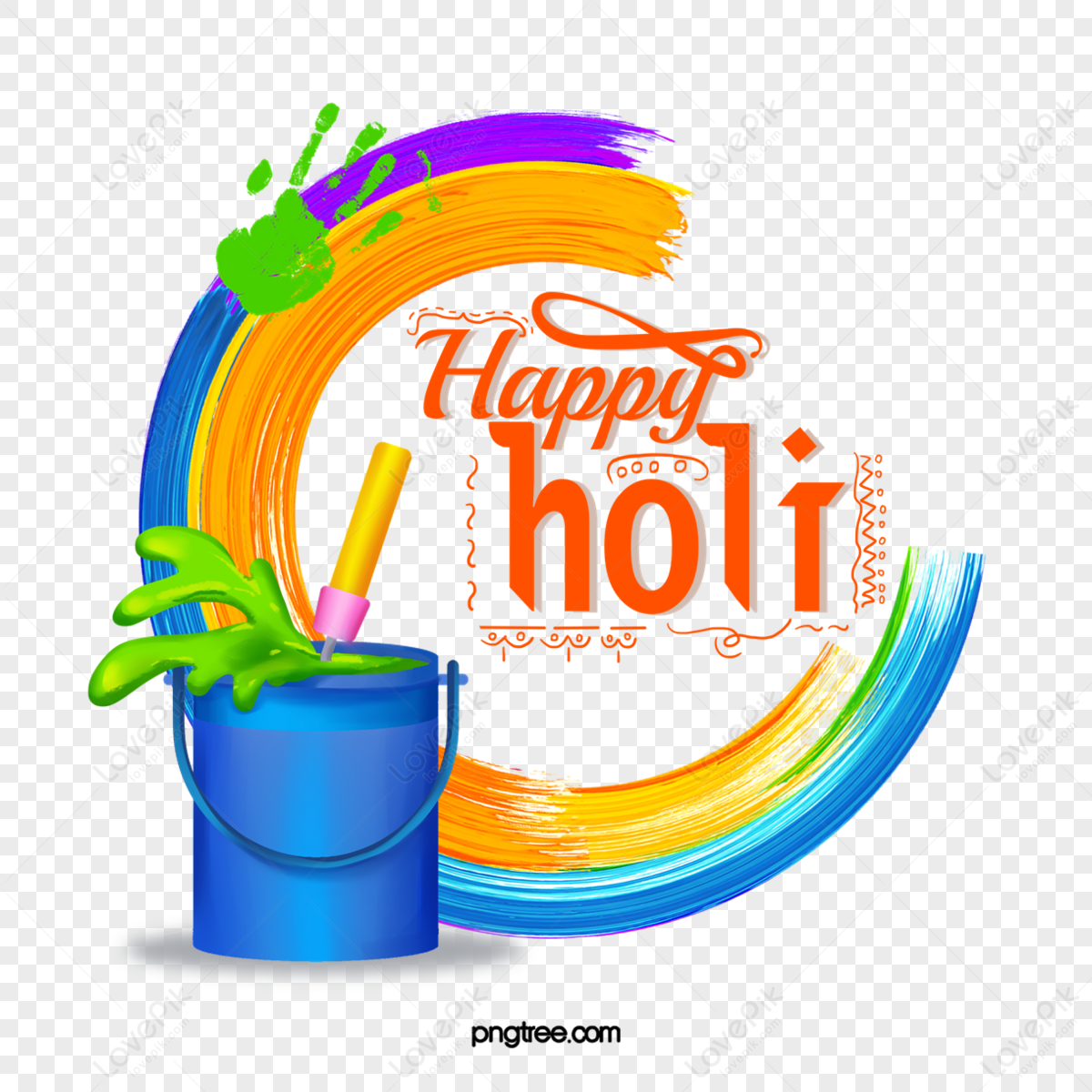 Indian holi Festival card design, Happy holi Abstract Painting Design,  selective focus with blur Stock Photo - Alamy