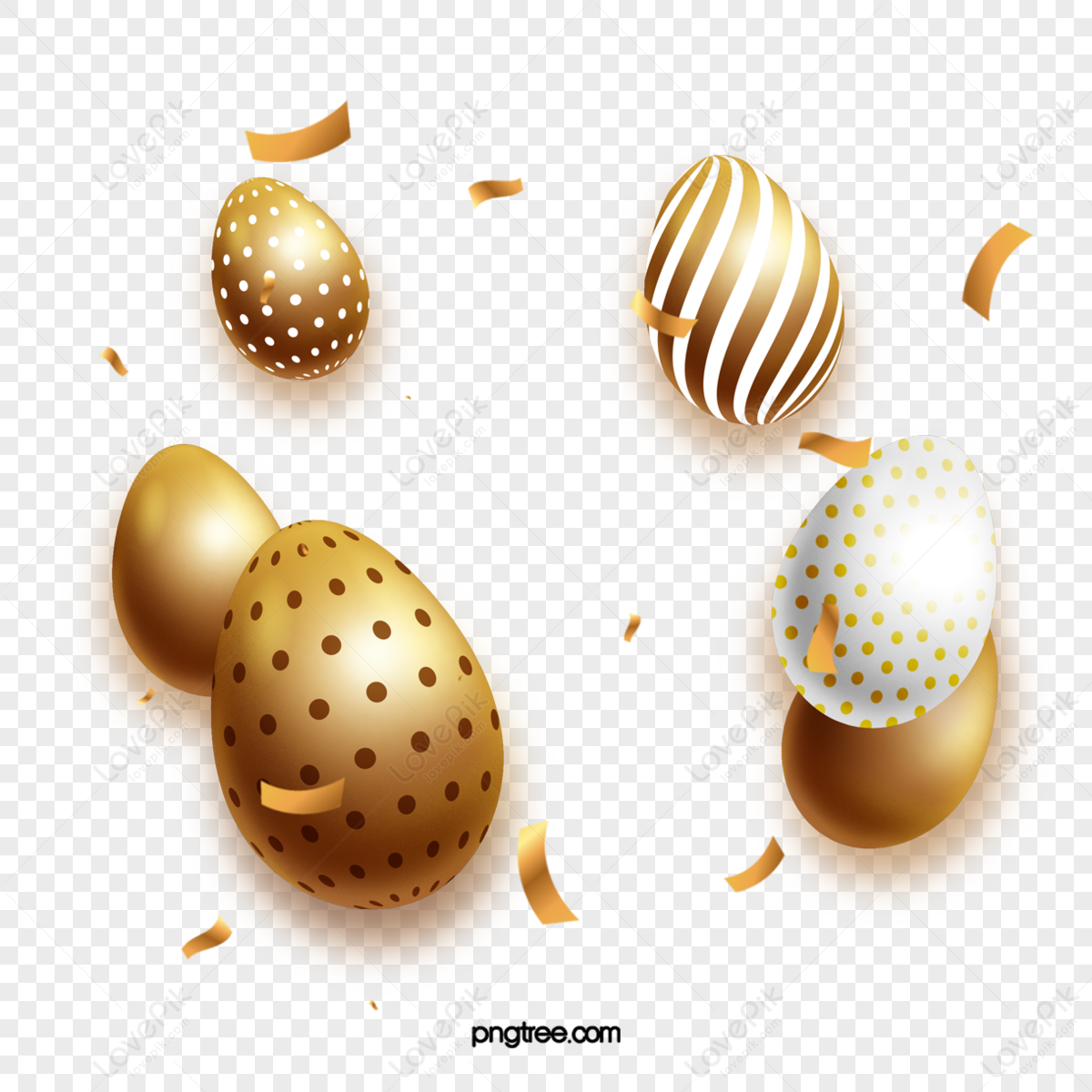 Easter Eggs 3d Transparent PNG, Golden Easter Egg 3d Stereo Element, Easter  Clipart, Easter, Egg PNG Image For Free Download