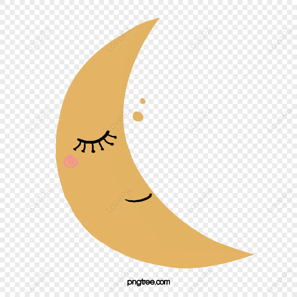 Smiling Cute Moon,cute Smile,cartoon,smile PNG Hd Transparent Image And ...