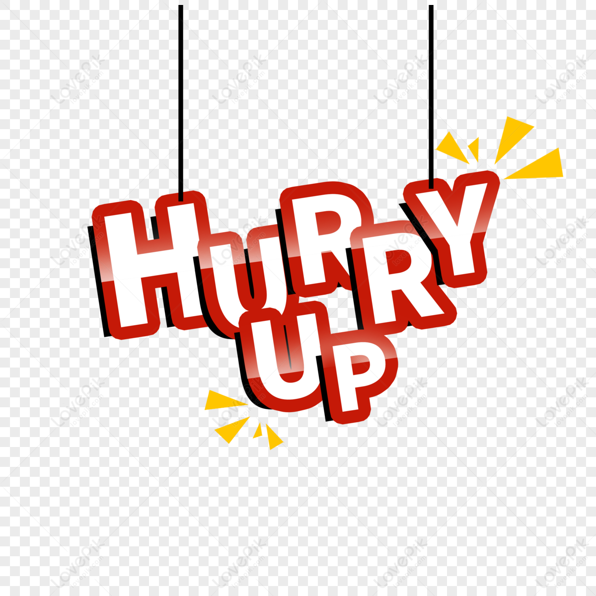 Hurry Up PNG Transparent Images Free Download | Vector Files | Pngtree