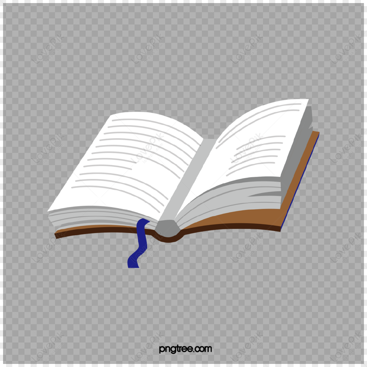An open book cartoon stationery,office supplies,color stationery,student supplies png image