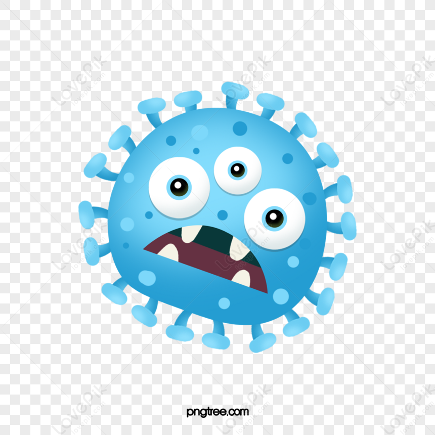 Blue Monster Virus Germ Bacteria,medicine,cells,cell PNG Transparent ...