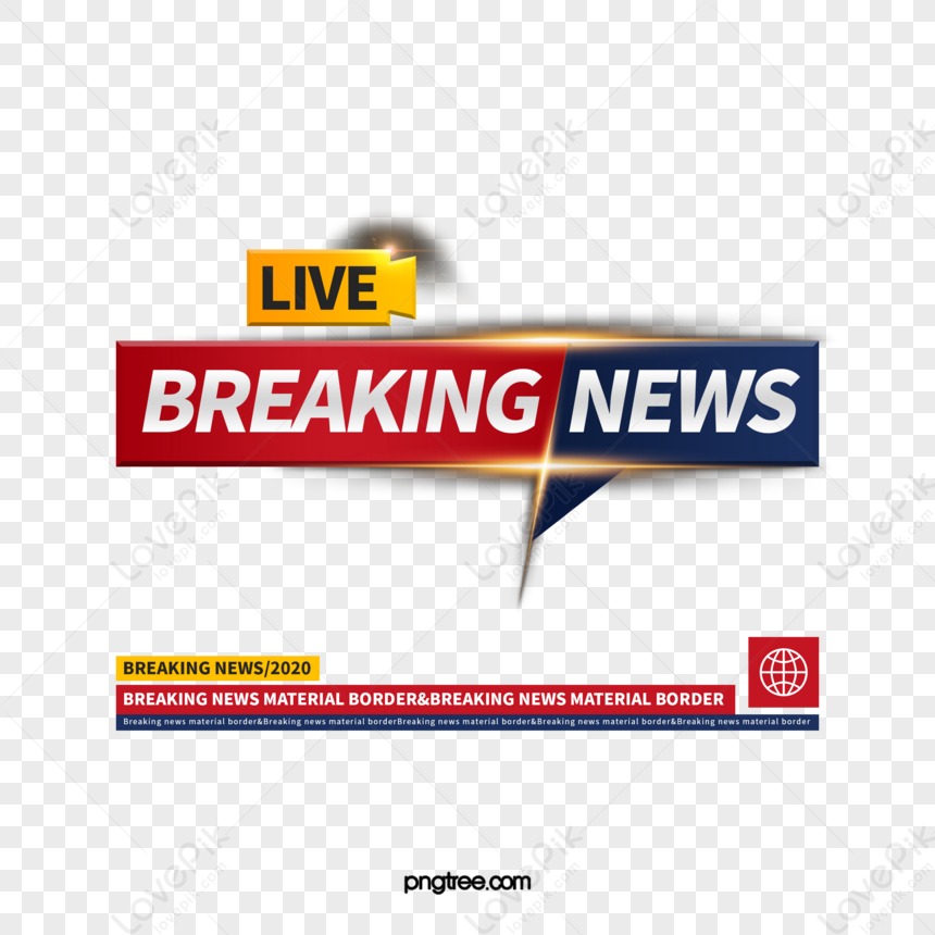 Breaking News Red 3D Text 8506377 PNG