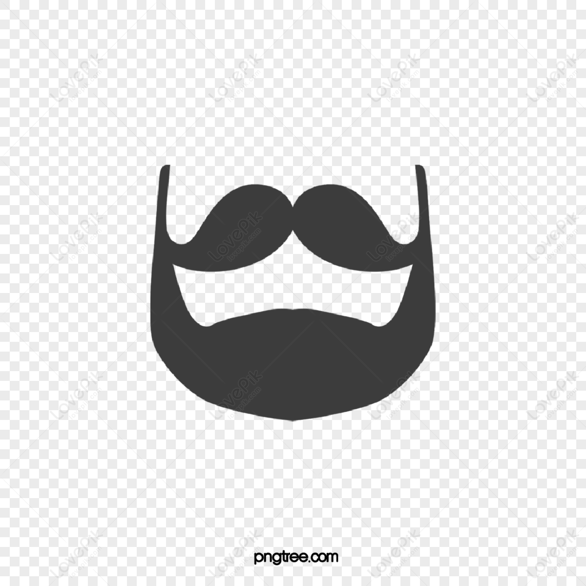 Cartoon Mustache Beard,father,hand Drawn Mustache,beard Styling Free ...