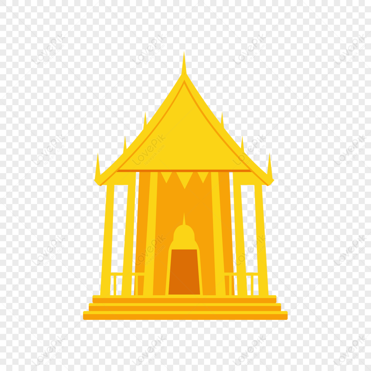 Cartoon Small House Ancient Building,gate,cartoon Buildings,ancient ...