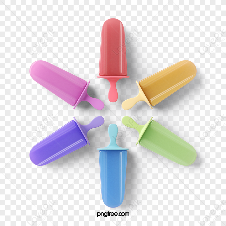 Ice Cream Popsicle Mold Blue PNG Images & PSDs for Download