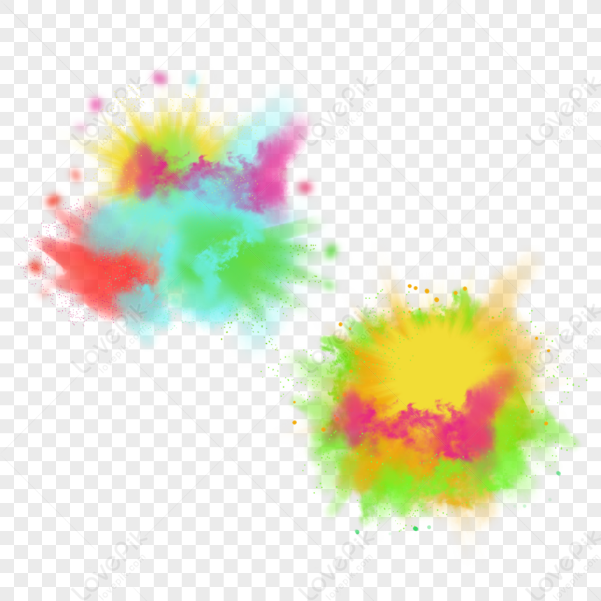 Color Powder Explosion Smoke,decoration,style,powdery PNG Picture And ...