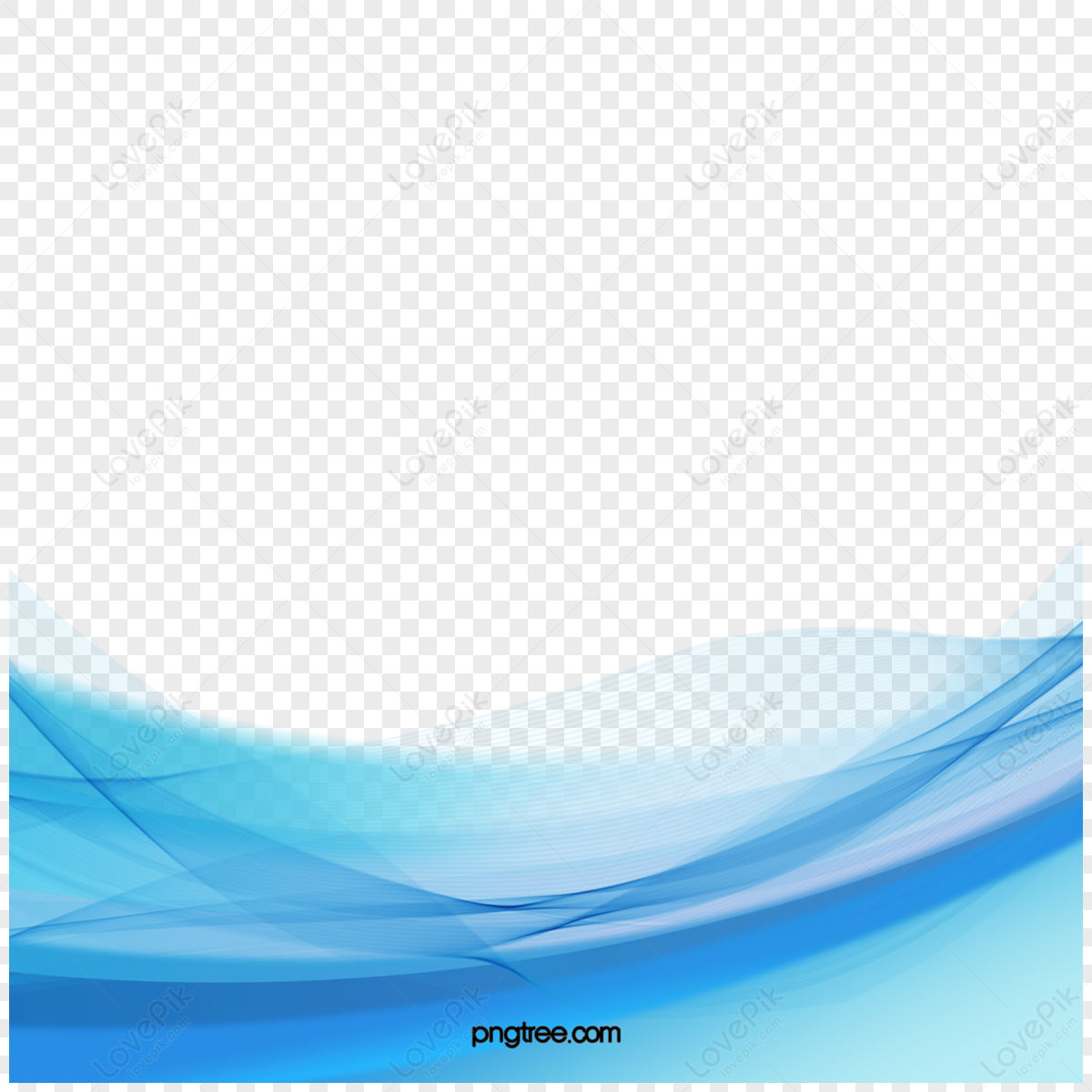 Creative Hand Painted Blue Dynamic Border,layer,layering PNG Picture ...