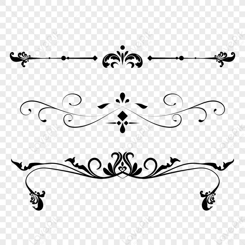 European Style Baroque Border Line Border,paint Hand,classical Free PNG ...