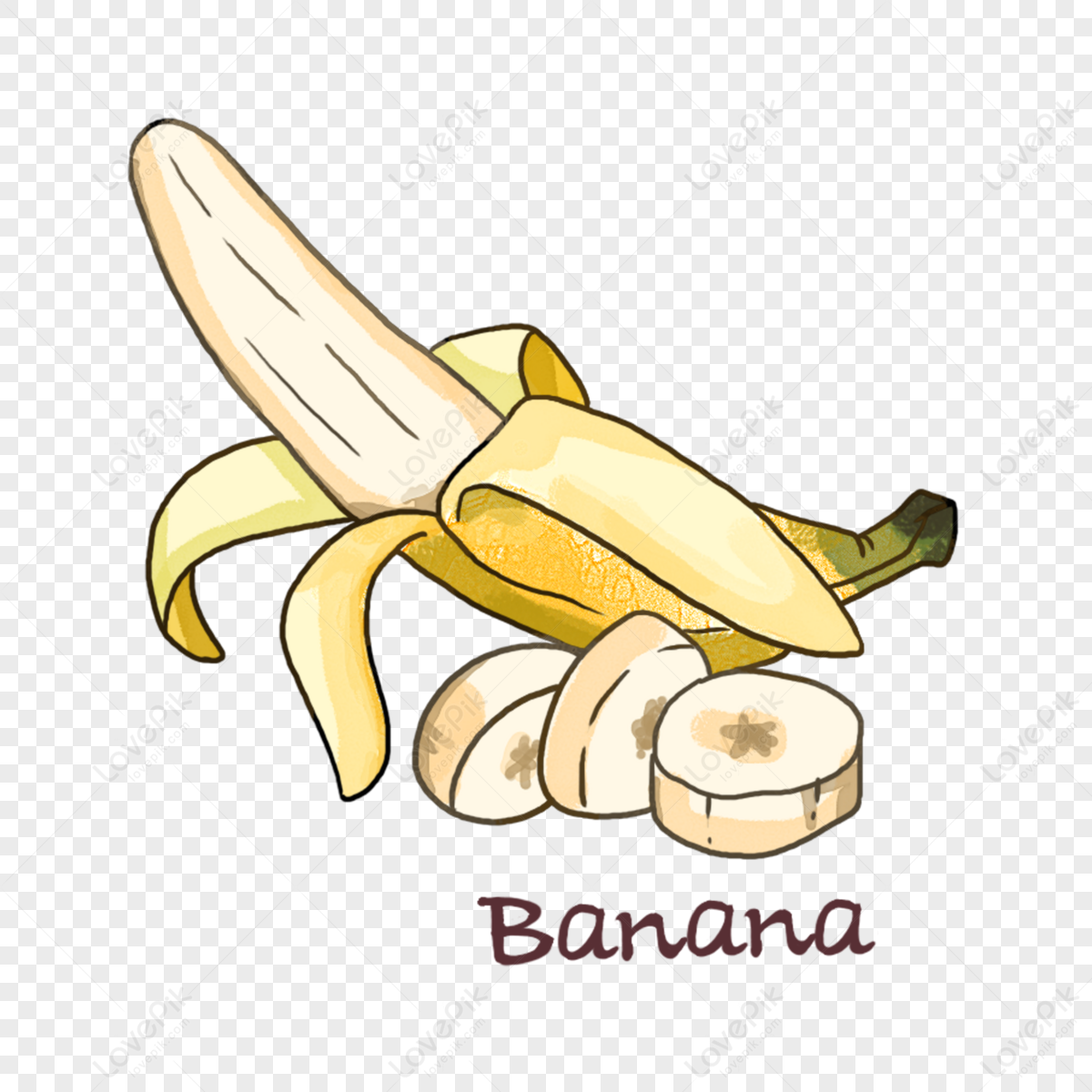 Banana de desenho animado de vetor imagem vetorial de nikiteev© 31213519