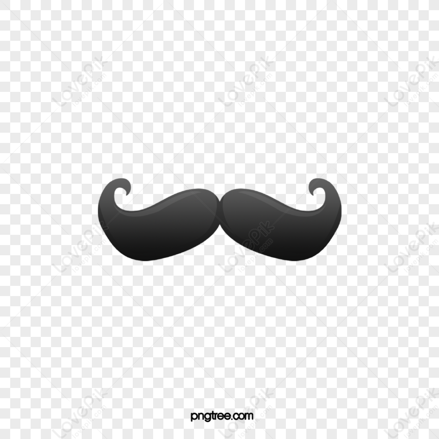 Hand Drawn Beard Black Beard Fake Mustache,whiskers,father PNG ...