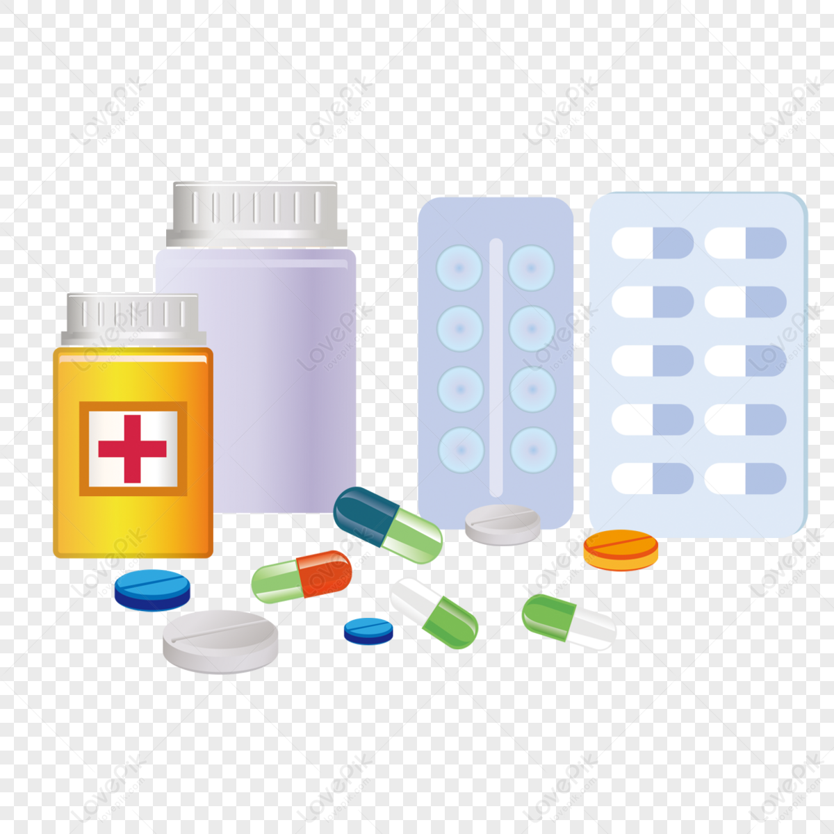 Hand Drawn Cartoon Capsule Equipment Illustration,prescription ...