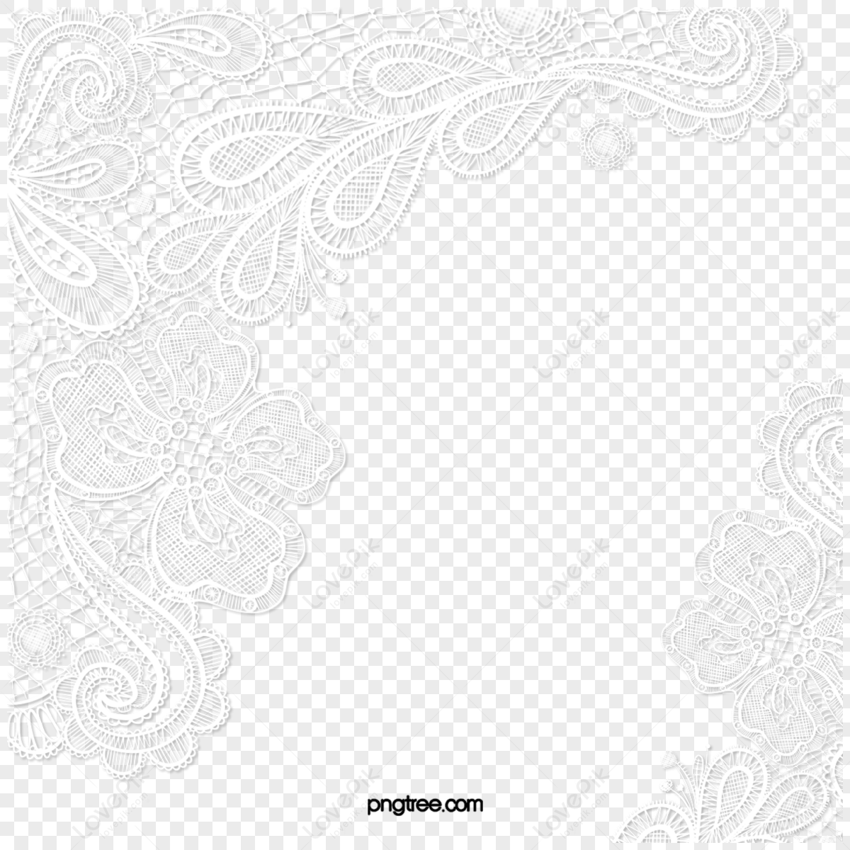 Lace Edge PNG Images With Transparent Background
