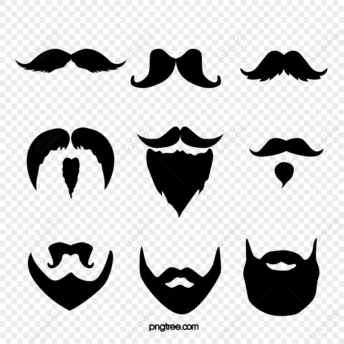 Barba Dipinta A Mano Barba Uomo Aromatizzata, Baffi Disegnati A Mano,  Styling Della Barba, Barba Nera File PNG e PSD per download gratuito