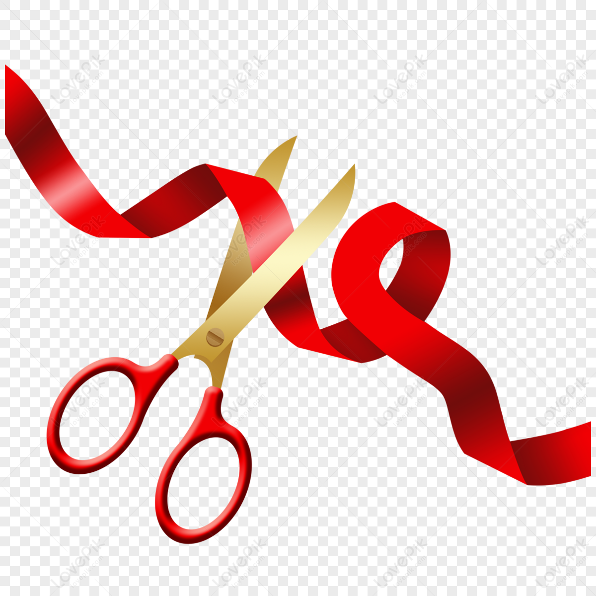 Scissors Ribbon Vector Art PNG, Golden Scissors Ribbon, Scissors Vector,  Ribbon Vector, Vector Png PNG Image For Free Download