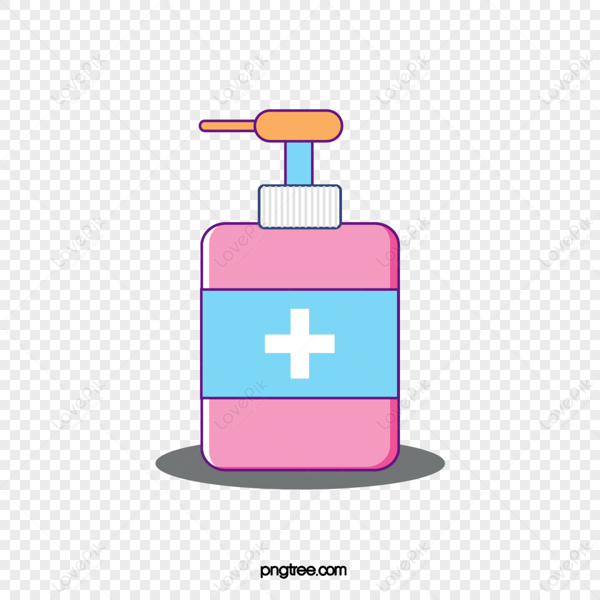 Pink Cute Hand Sanitizer Clean,concept,sign,disinfection PNG Hd ...