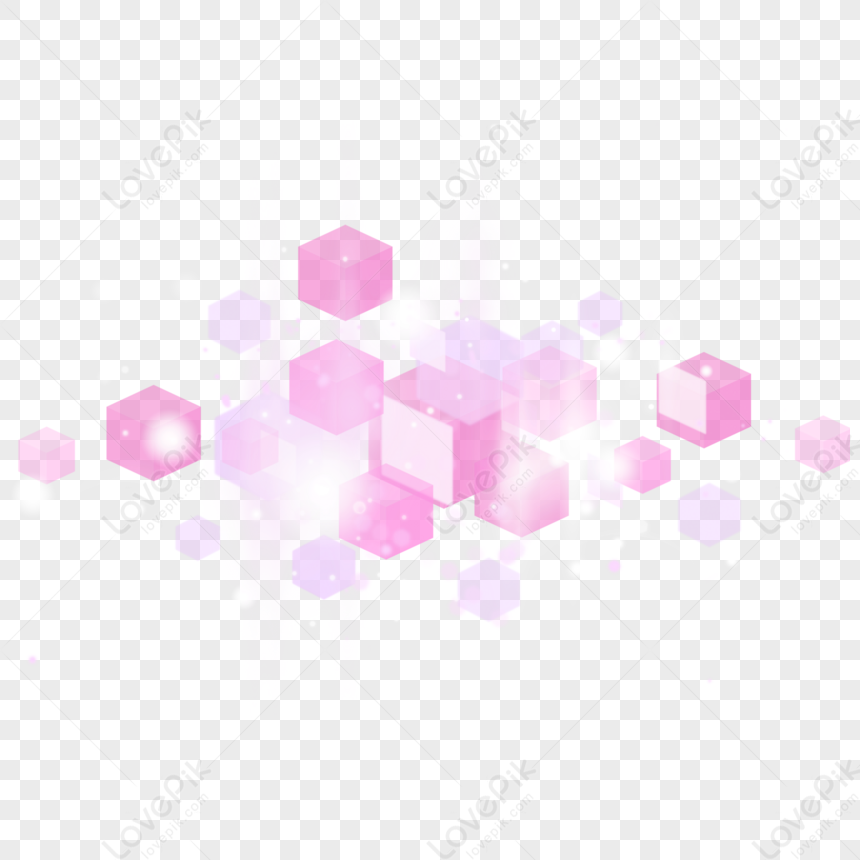 Pink Glitter Squares With Bokeh Lights,fantasy,shine PNG Image Free ...