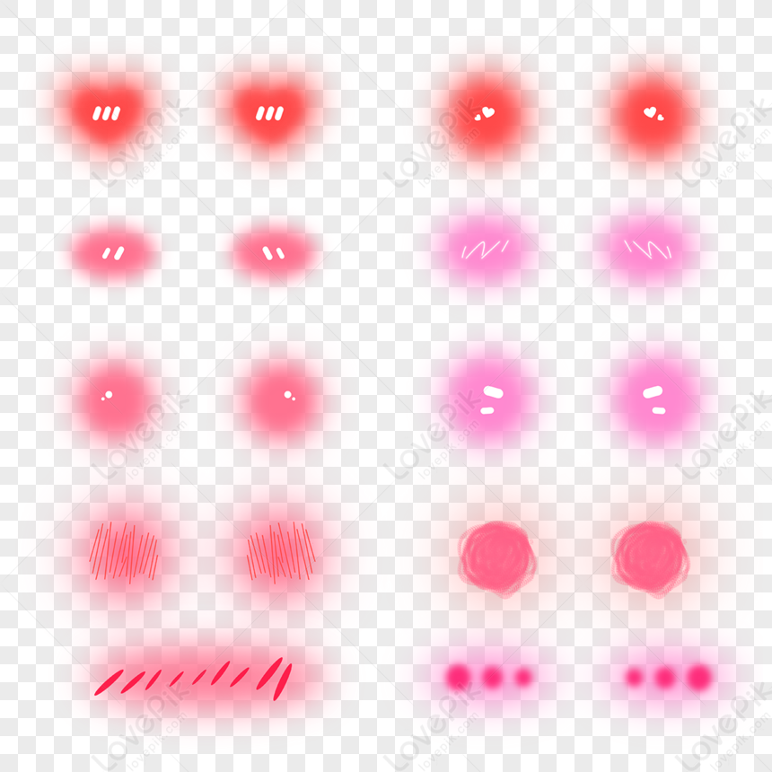 Simple Blush Small Expression,small Expressions,pink,shy PNG Image Free ...