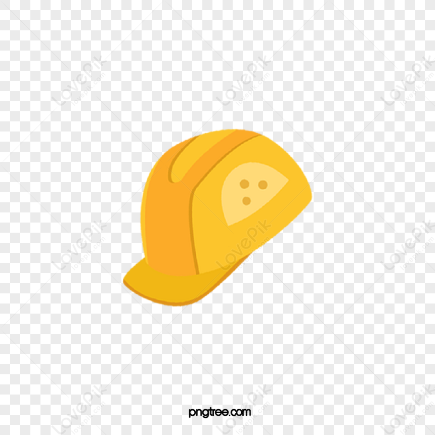 Yellow Safety Helmet Hard Hat,hard Hats,service,cartoon Illustration ...