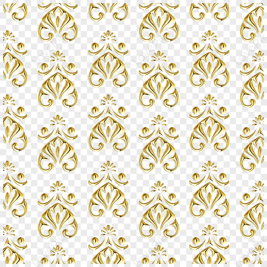 Baroque Golden Pattern Thai Pattern Background,thailand PNG White ...