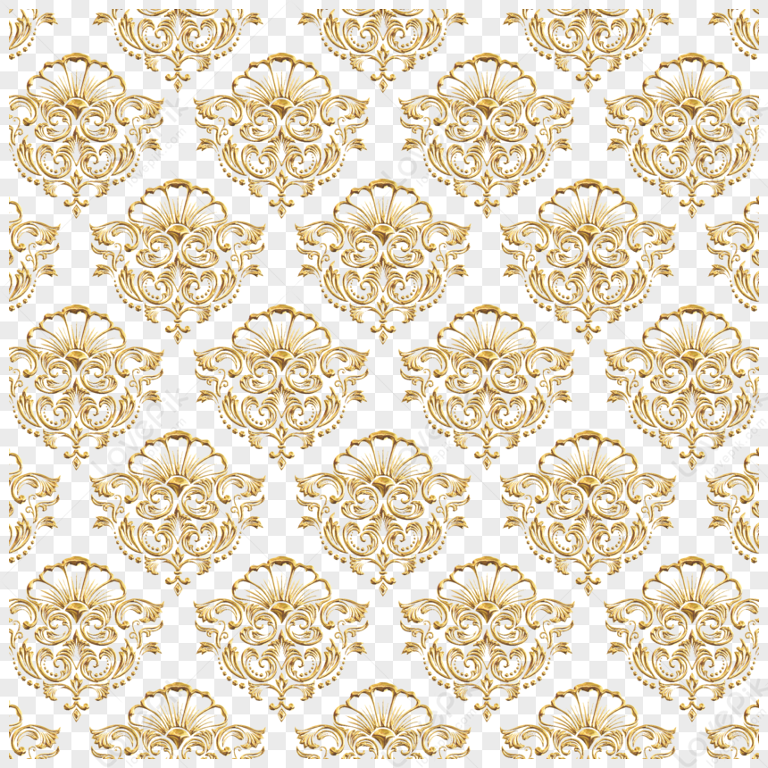 Baroque Print Pattern Thai Golden Pattern Background,printing,batik PNG ...