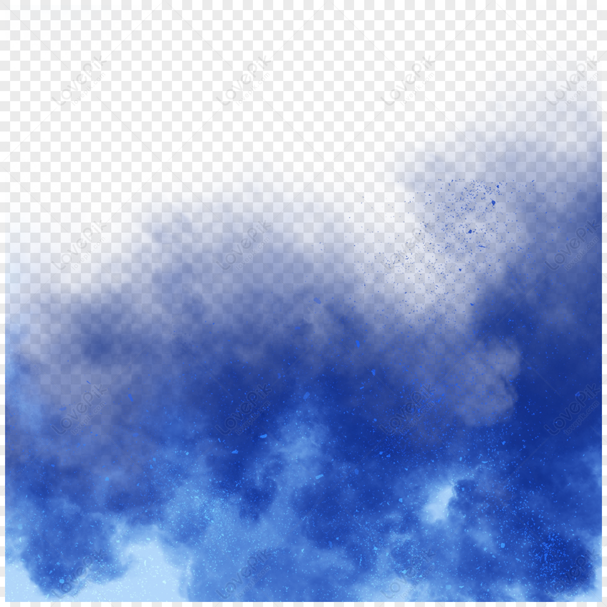 Blue Creative Hand Painted Smoke Border,magic,layer PNG Transparent ...