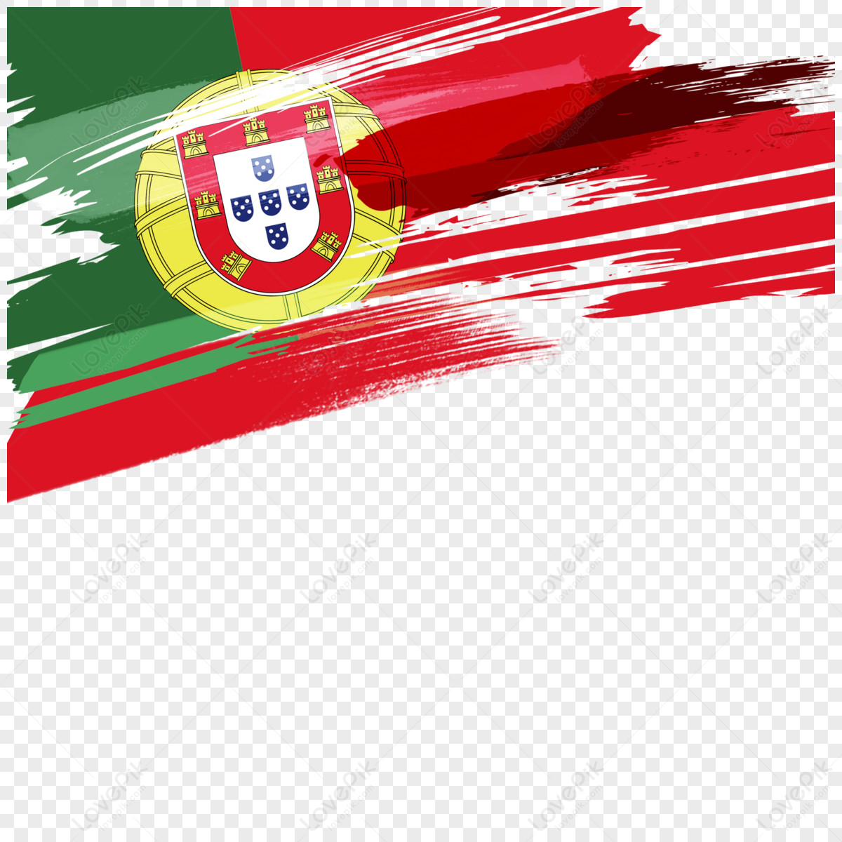 Portugal Map And Flag - Vector Illustration Royalty Free SVG