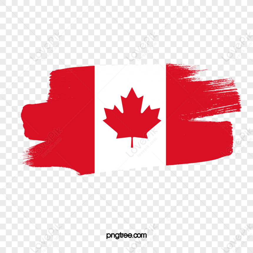 Canadian Flag Brush Effect,national Flag,brushed Effect,gradient PNG ...