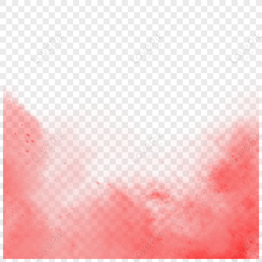 Creative Hand Painted Colorful Smoke Border,red Smoke,misty PNG Free ...