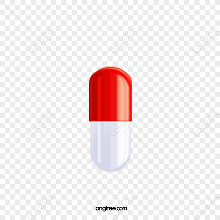 Red Medicine Cartoon Illustration Medicine Illustration Drug