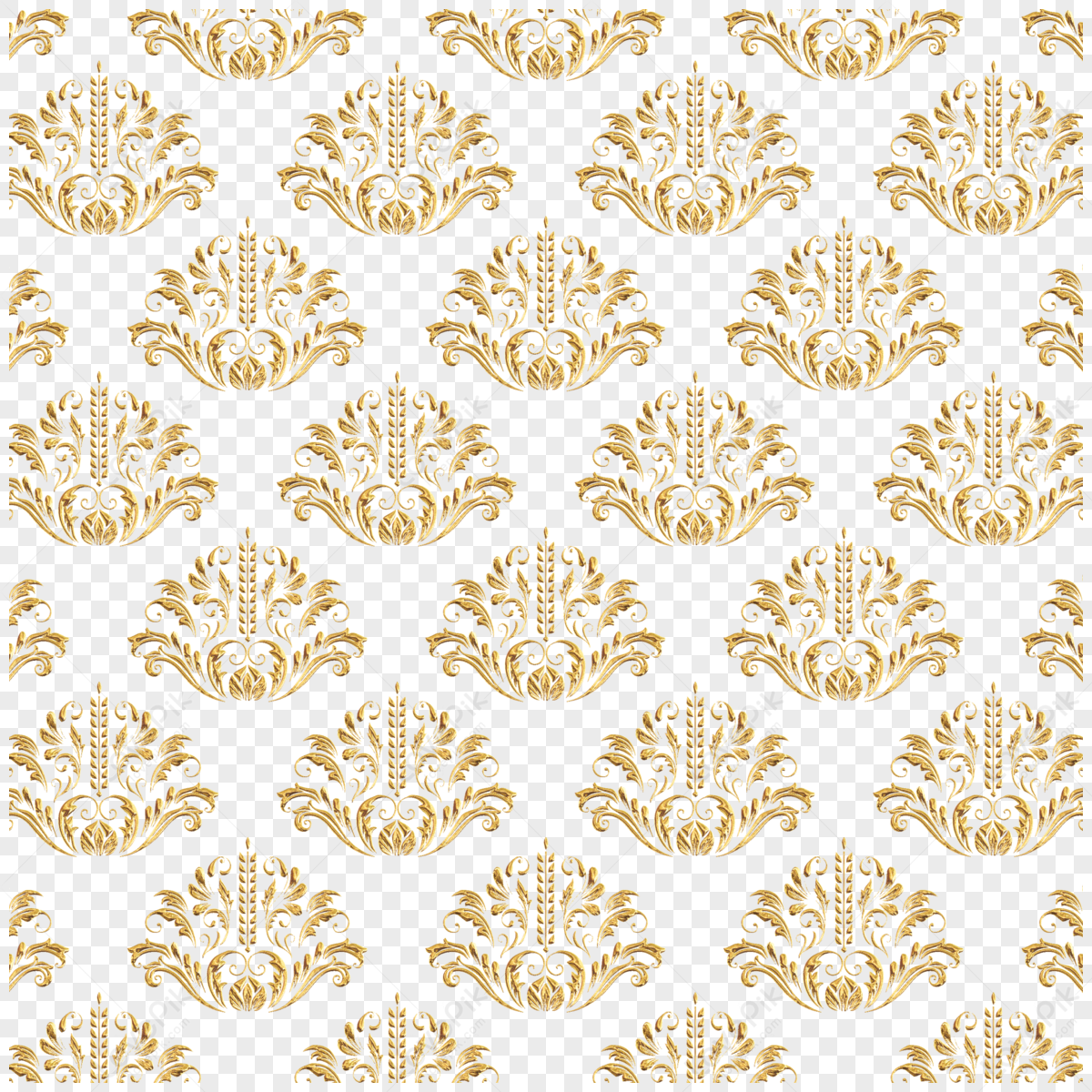 Seamless Golden Baroque Thai Pattern Background,thailand,seamless ...