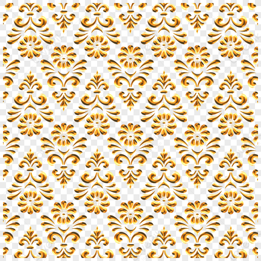 Thai Golden Print Pattern Baroque Background,thailand,printing PNG ...