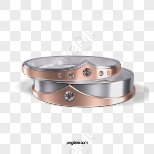 anillo de boda elemento 3d,sensación metálica,joyería,estereoscópico PNG