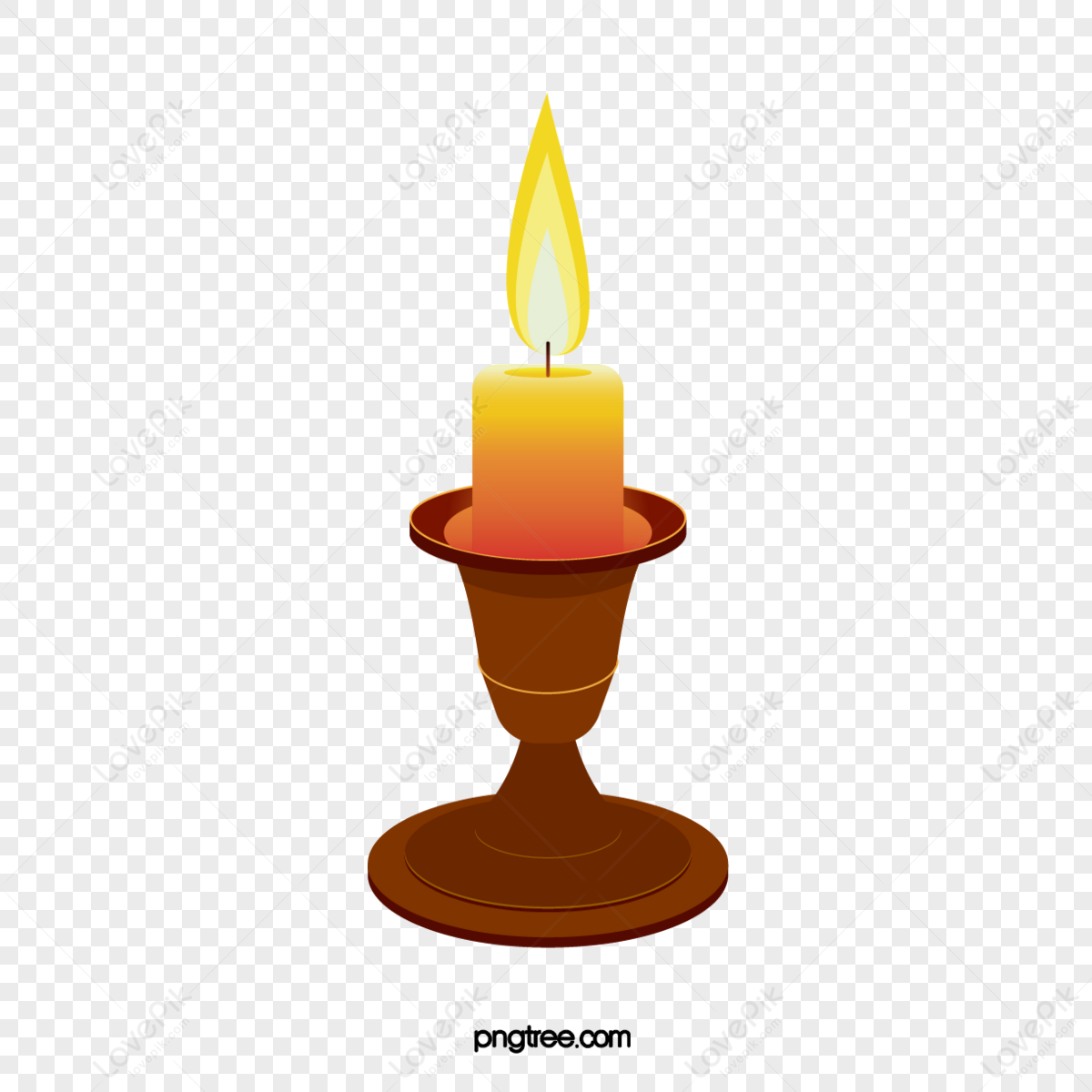 Yellow Candle Candlestick Wax The Lamp Post Fire Wick Png Transparent And Clipart Image For Free