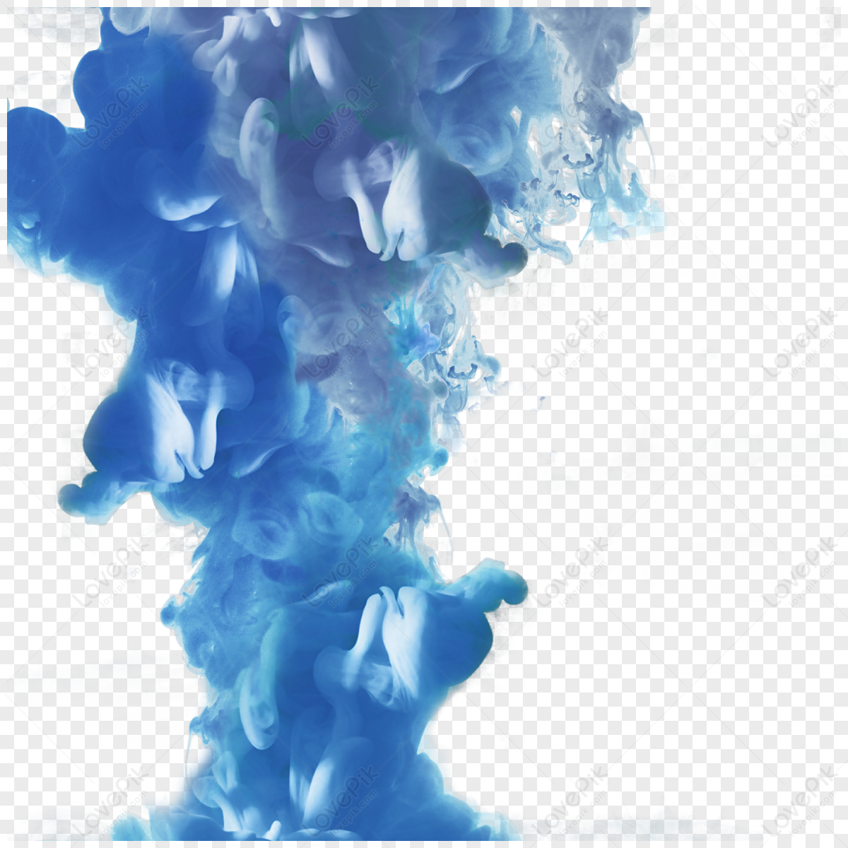 Blue Abstract Suspension Diffused Smoke,colored Smoke,spread,diffusion ...