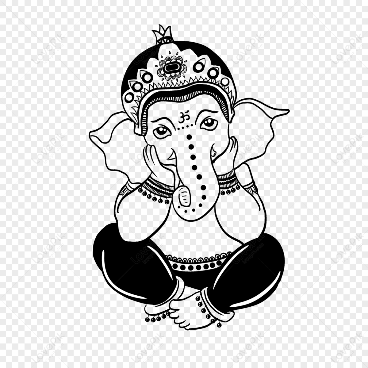 Bal Ganesh, Beautiful Sketch HD phone wallpaper | Pxfuel