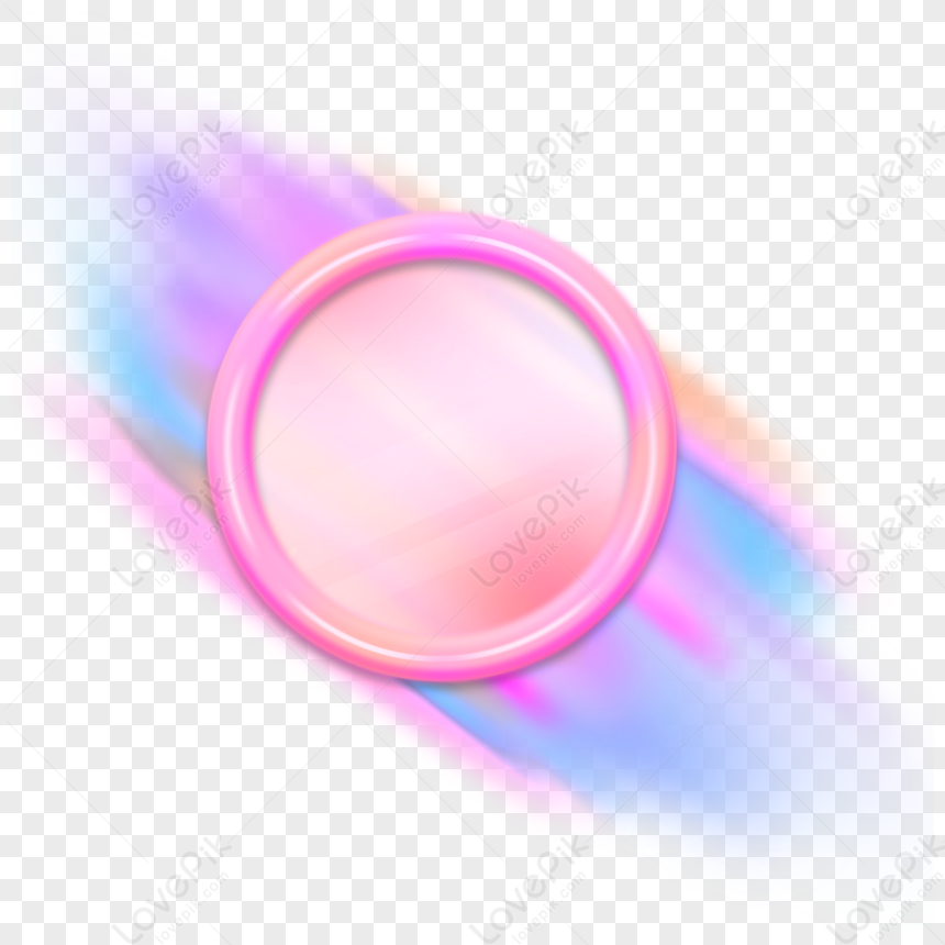 Colorful Glare Pink Border,light Effect,gradient,frame PNG Picture And ...