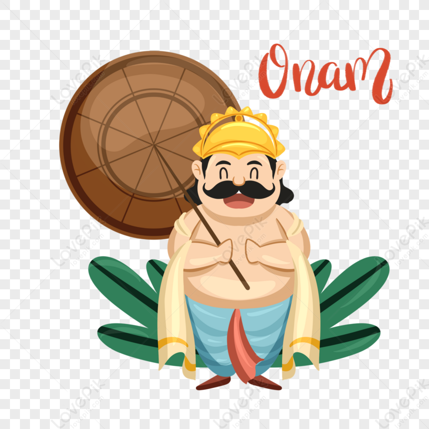 Cute Style Onam Festival Character Elements,cartoon,paint Hand PNG ...