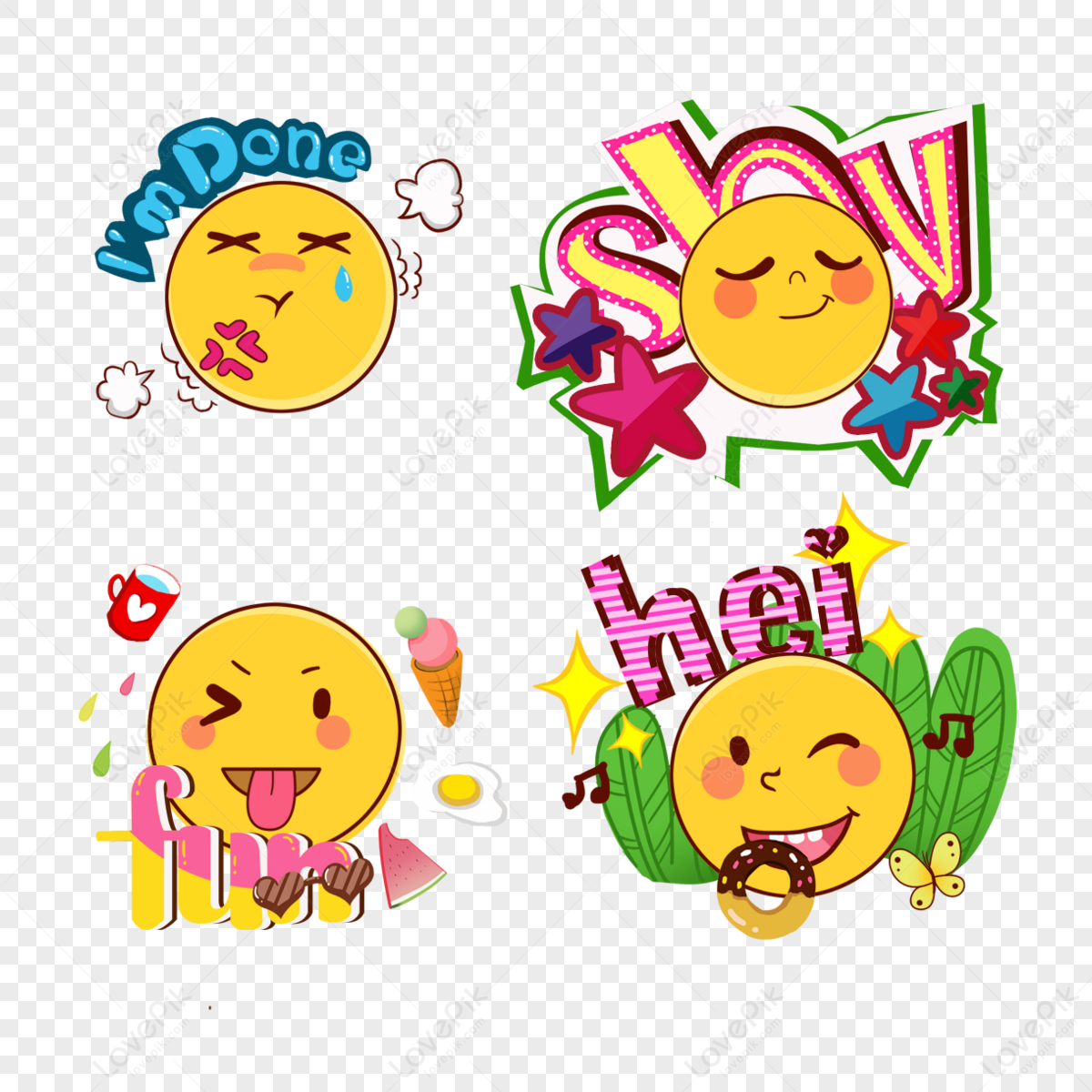 Dibujos Kawaii De Emojis , Png Download - Draw So Cute Emojis, Transparent  Png - vhv