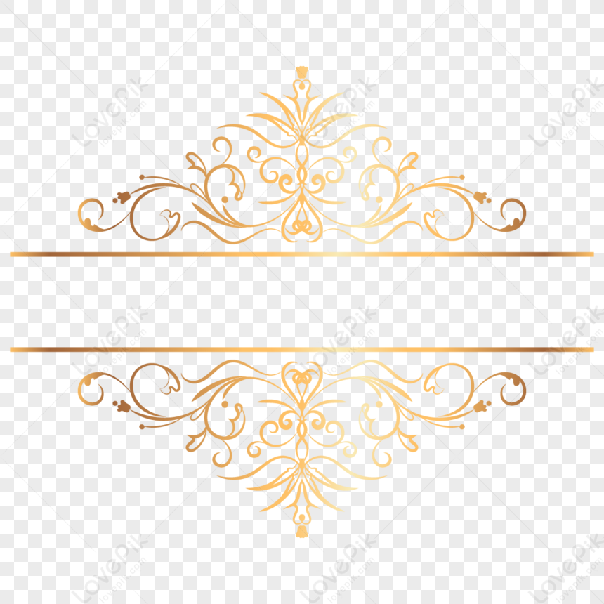 Golden Classic European Pattern Border,classical Pattern,gorgeous ...