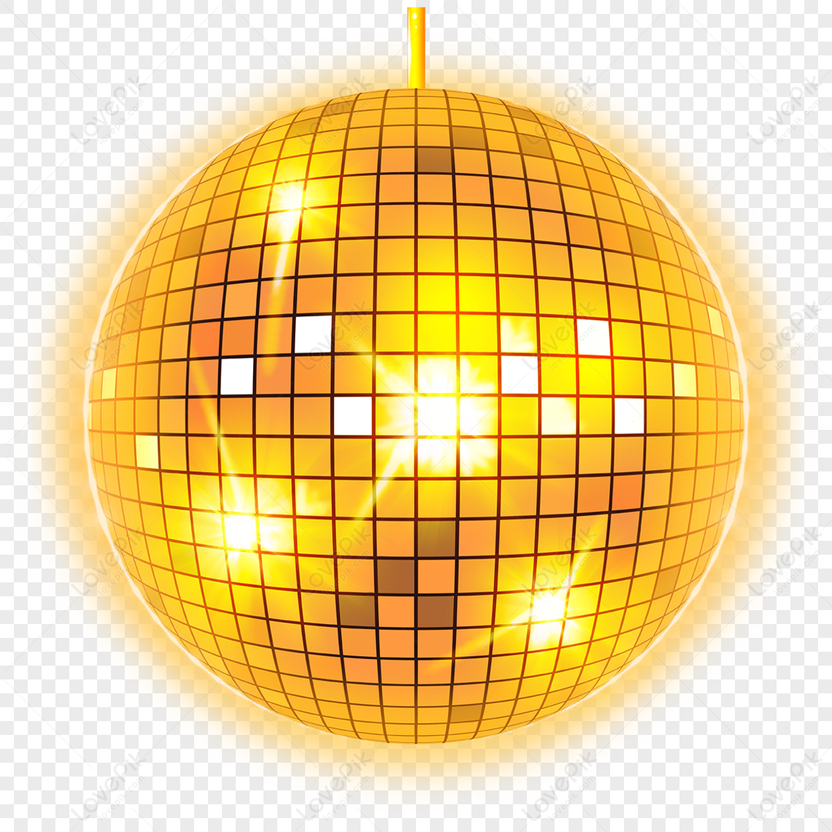 Golden Disco Ball Ball Flash Party,party Clip Art,nightclub Free PNG ...