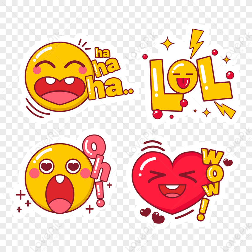 Hand Drawn Design Funny Emoji,line Emoji,sticker,memes PNG Free