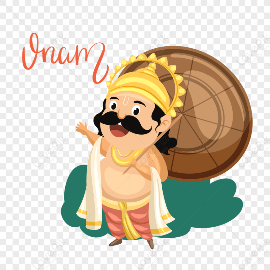 Hand Drawn Style Onam Festival Character Elements,celebrate,paint Hand ...