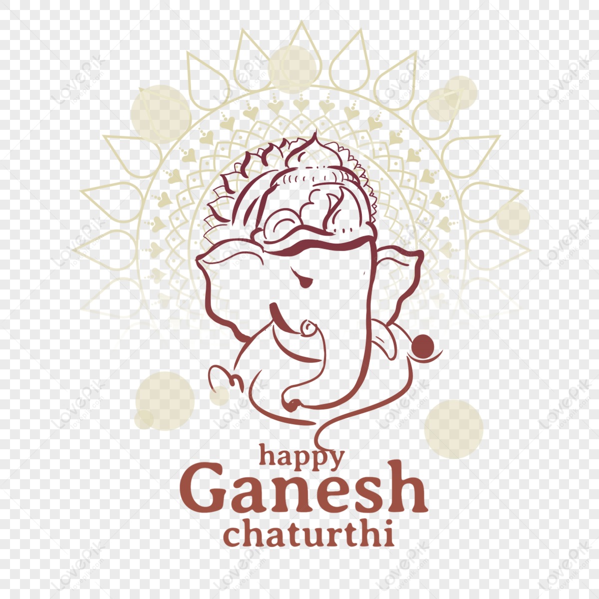Beige and red vase, Ganesha Mantra Symbol Diwali Swastika, kalash, logo, om  png | PNGEgg