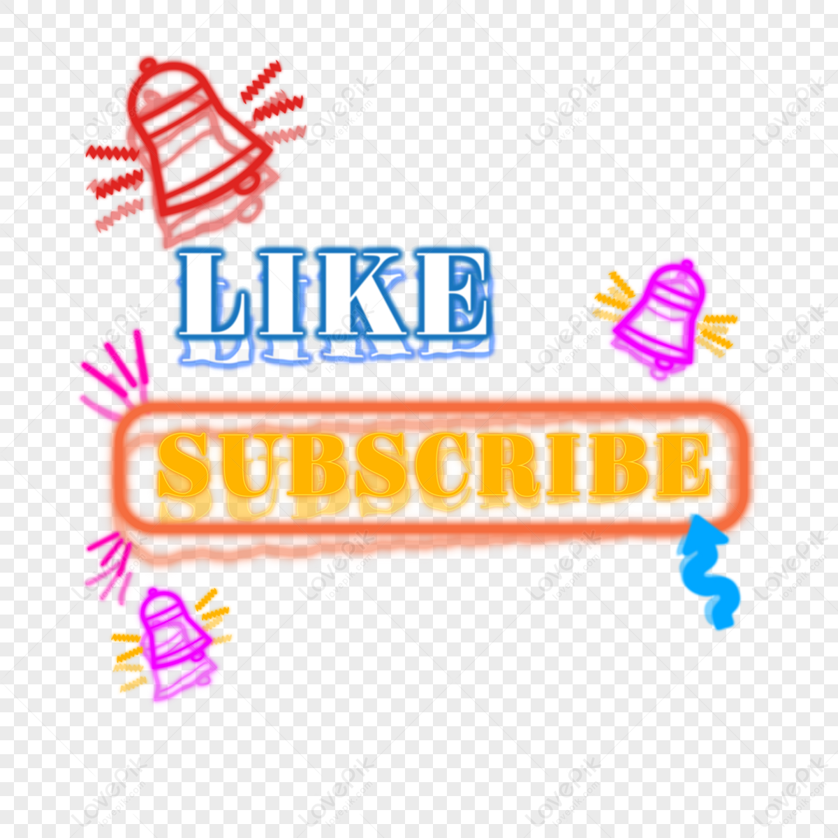 Like Share Subscribe Image PNG Transparent Images Free Download | Vector  Files | Pngtree