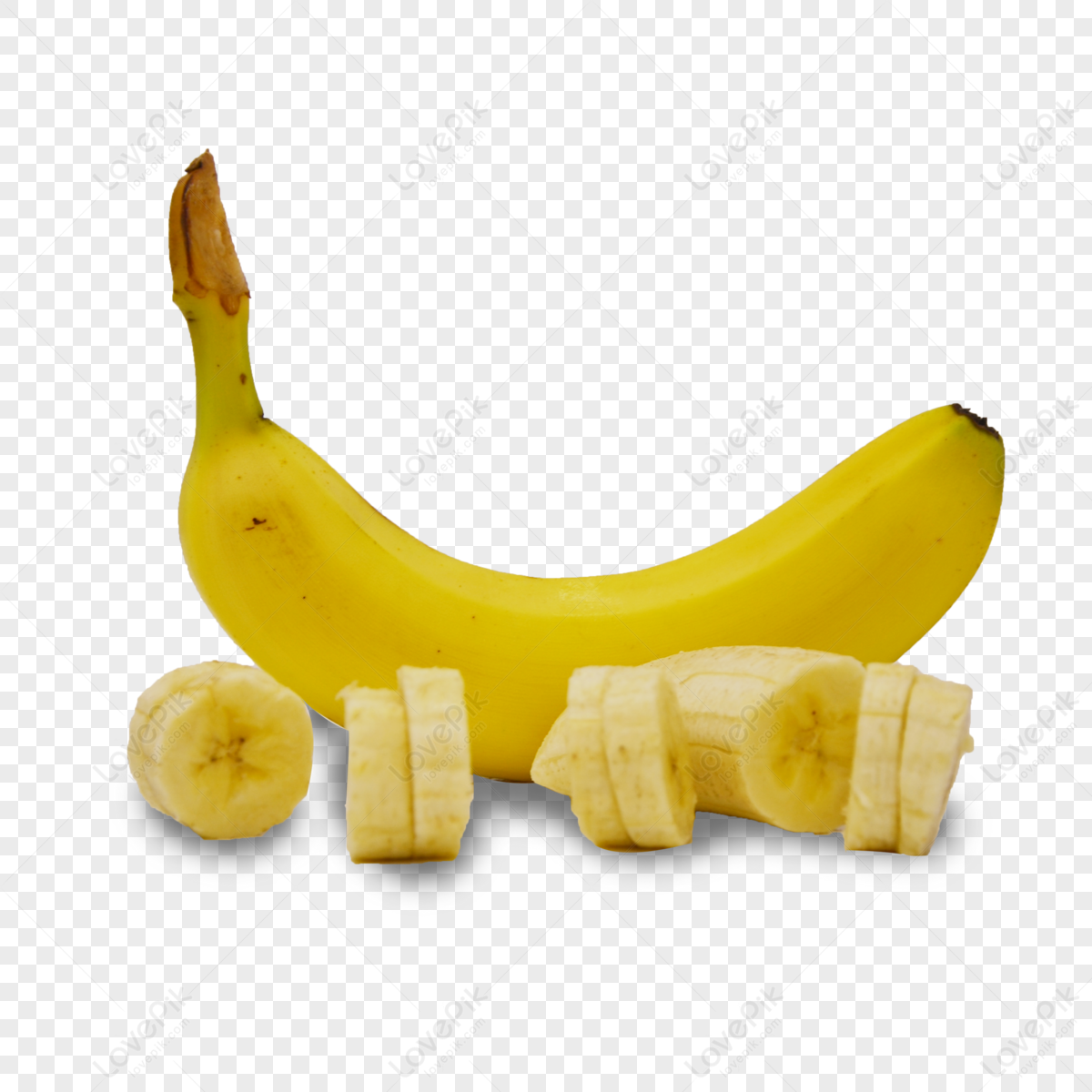 Banana Slice PNG Images With Transparent Background