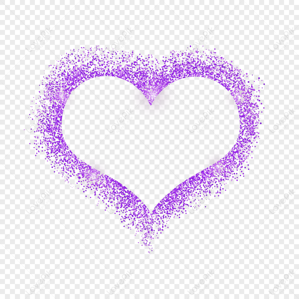 Purple Heart Shape PNG Images With Transparent Background | Free ...